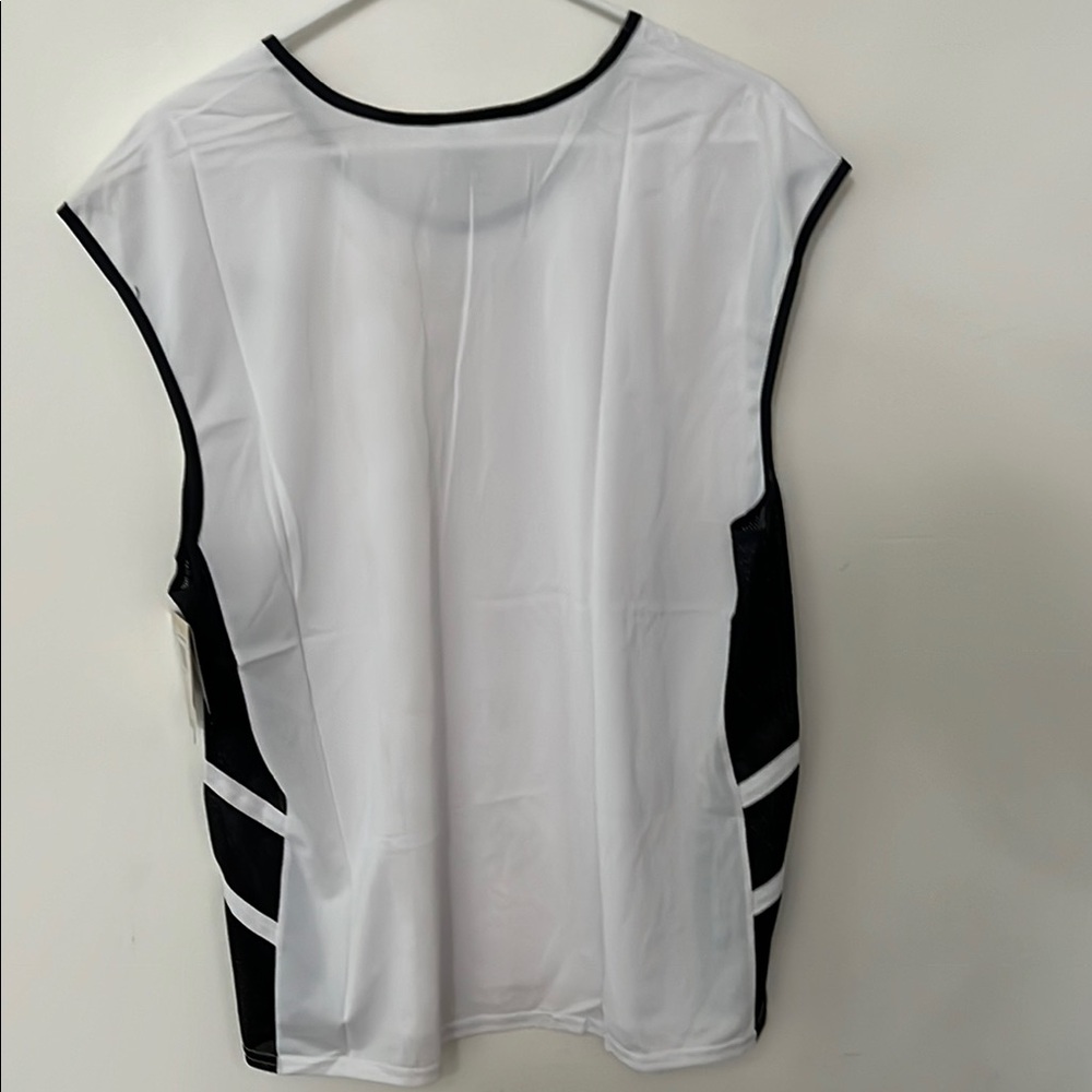 NWT adidas Men's Retro Nylon Running Tank Top | Track & Field Team Style White - Picture 3 of 3